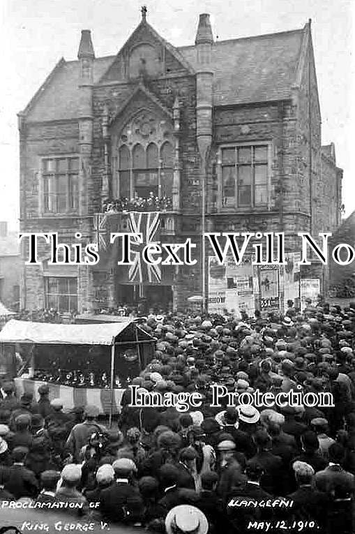 WL 3682 - Proclamation Of George V, Llangefni, Anglesey, Wales c1910