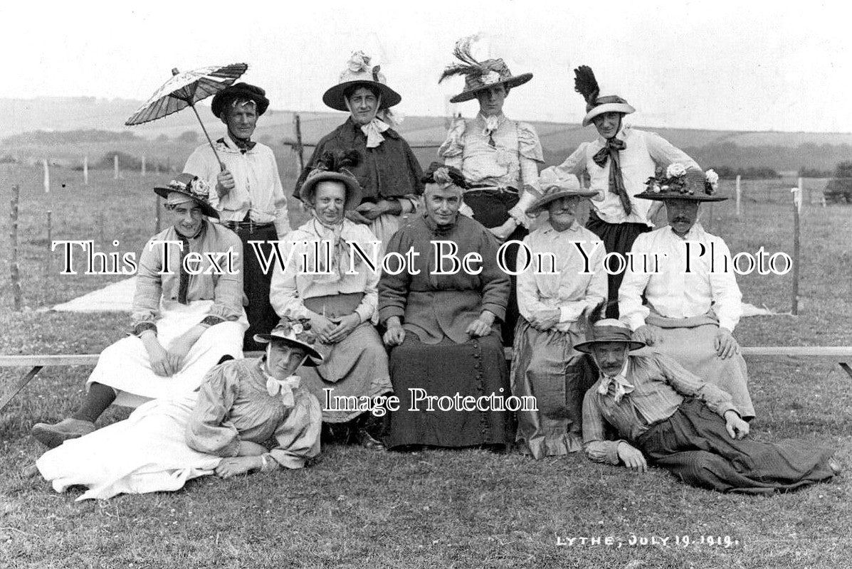 YO 13729 - Lyhte Fancy Dress, Men As Women, Yorkshire 1919