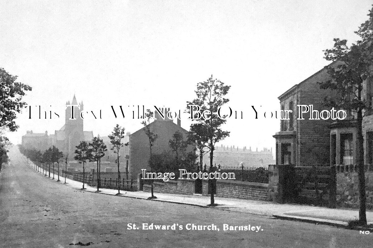 YO 13802 - St Edwards Church, Barnsley, Yorkshire c1915