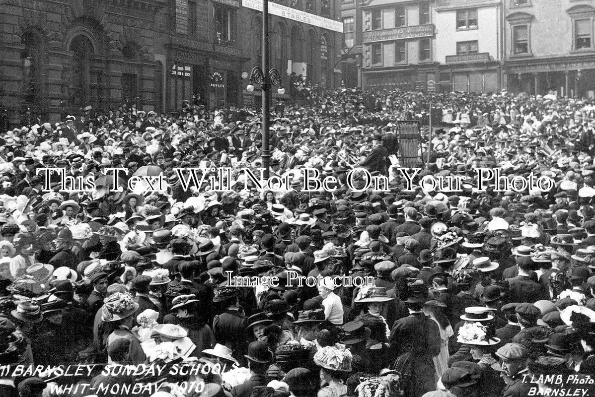 YO 13867 - Barnsley Sunday Schools Whit Monday, Yorkshire 1910
