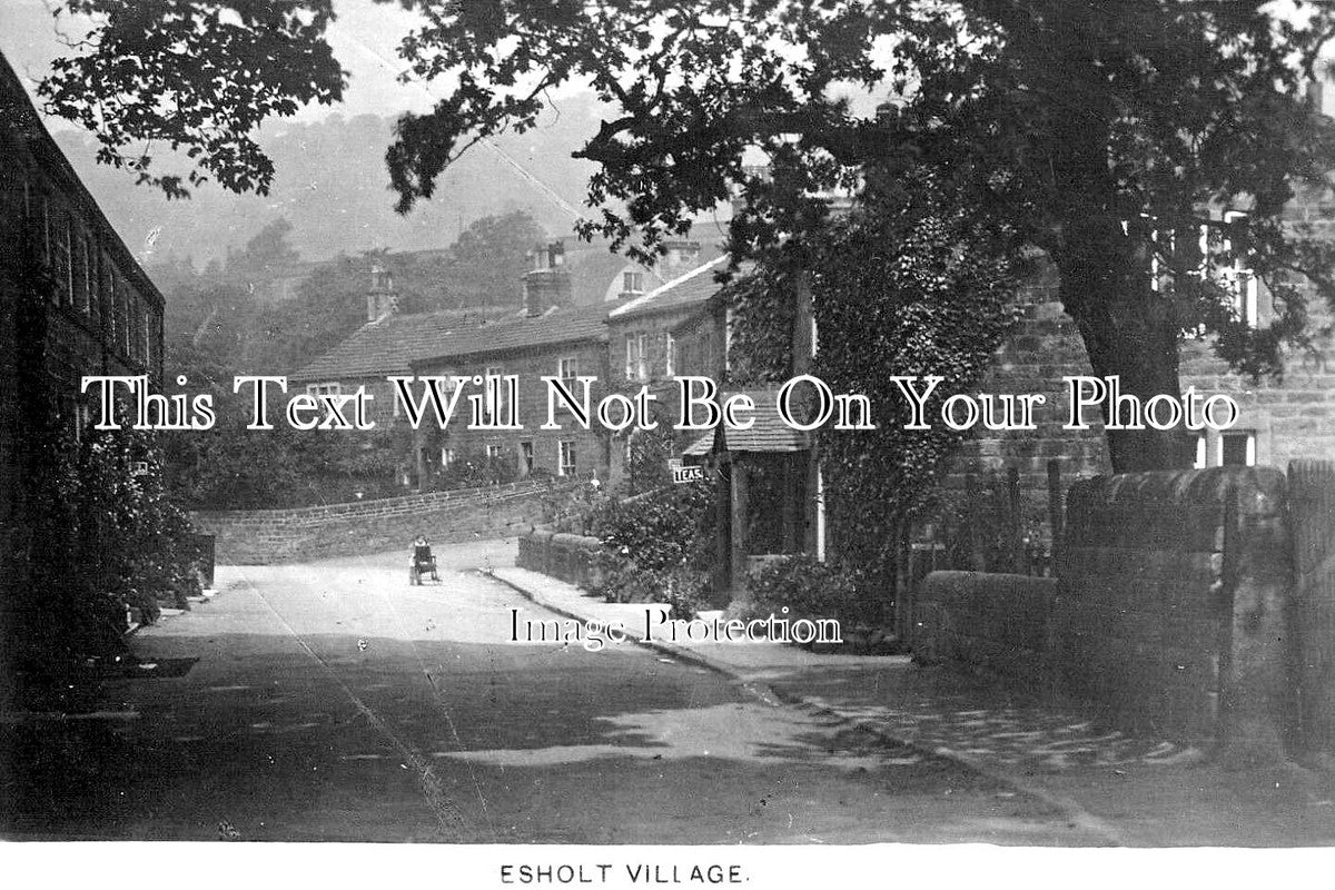 YO 13884 - Esholt Village, Yorkshire c1914