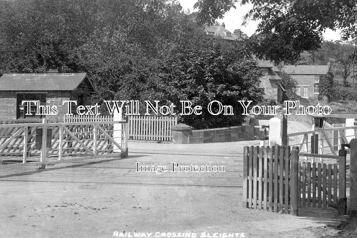 YO 14073 - Railway Crossing, Sleights, Yorkshire