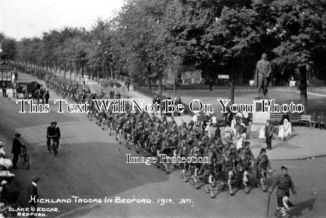 BF 106 - 4th Seaforth Highlanders Regiment, Bedford WW1 1914