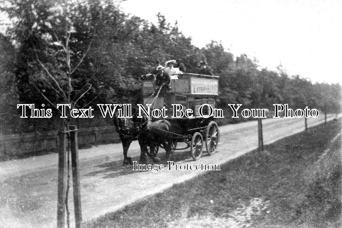 BF 1346 - Horse Drawn Omnibus, Luton, Bedfordshire c1906