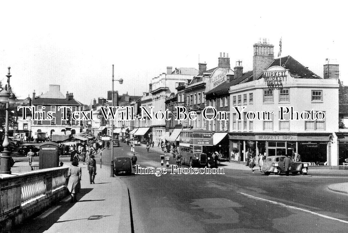 BF 1360 - High Street & Market, Bedford, Bedfordshire