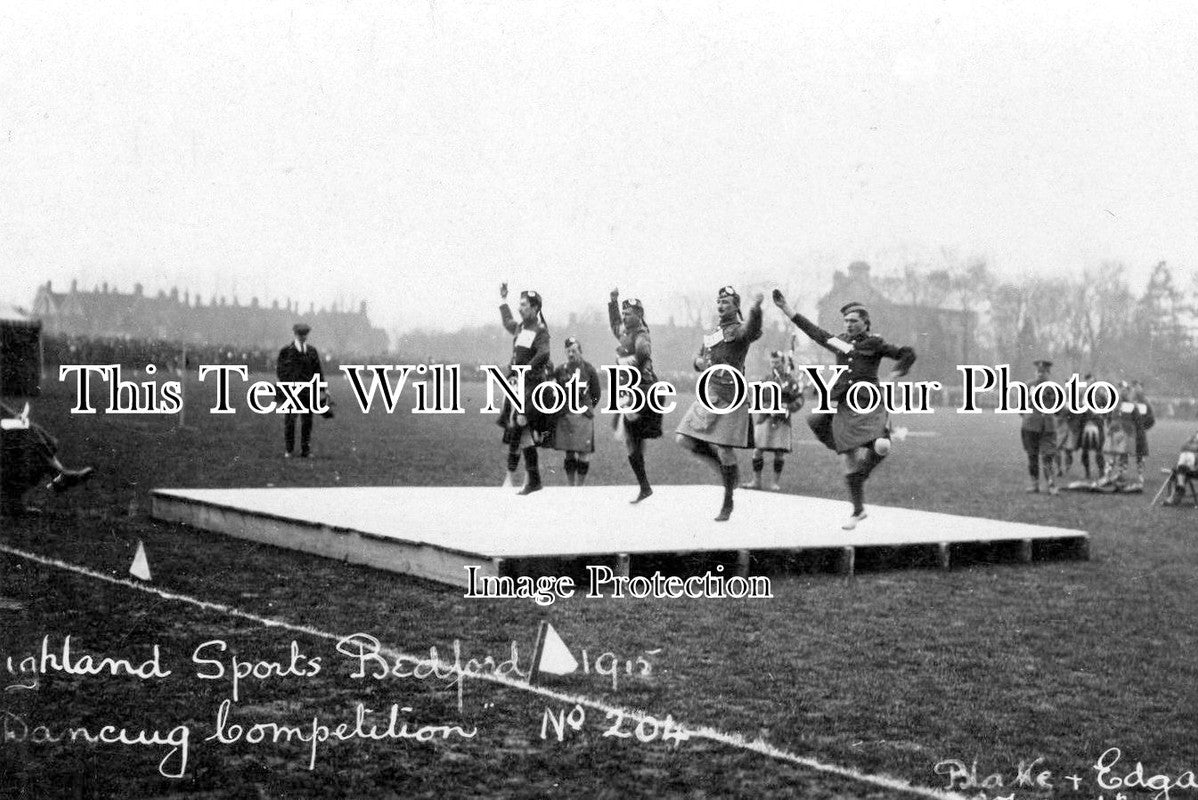 BF 268 - Highland Sports Dancing Competition, Bedford, Bedfordshire 1915