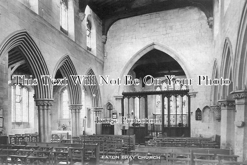 BF 349 - Church Interior, Eaton Bray, Bedfordshire c1919