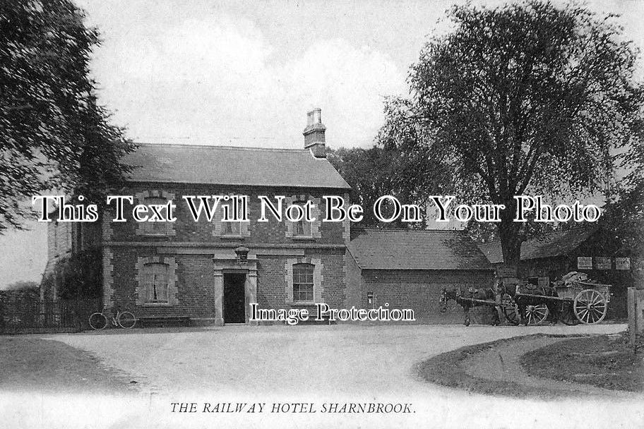 BF 420 - The Railway Hotel, Sharnbrook, Bedfordshire c1913