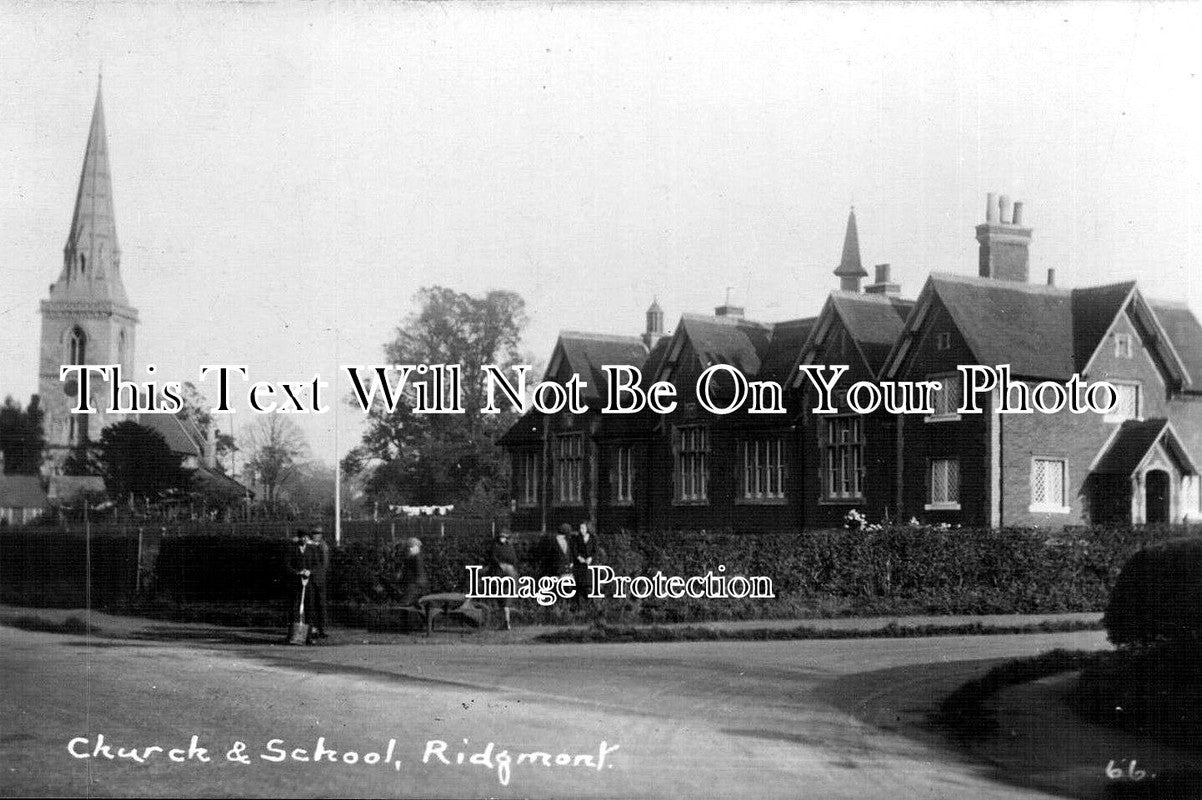 BF 424 Church & School, Ridgmont, Bedfordshire