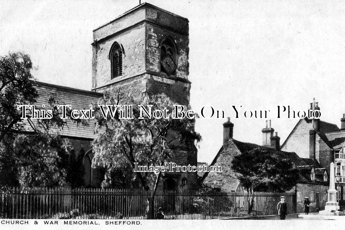 BF 44 - Shefford Church & War Memorial, Bedfordshire