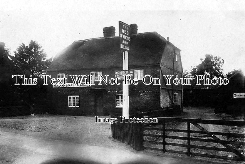 BF 490 - The Red White & Blue Inn, Cranfield, Bedfordshire