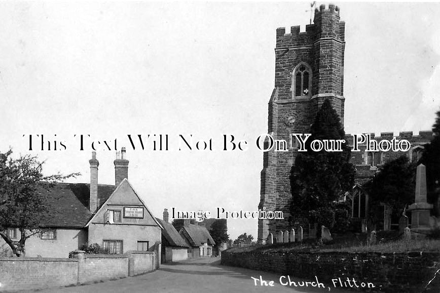 BF 520 - The Church & The White Hart Inn, Flitton, Bedfordshire c1931
