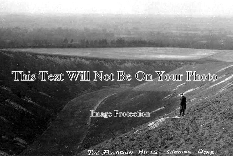 BF 580 - The Pegsdon Hills Showing Dyke, Bedfordshire