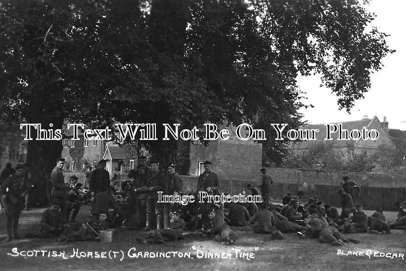 BF 697 - Scottish Horse Regiment At Dinner, Cardington, Bedfordshire
