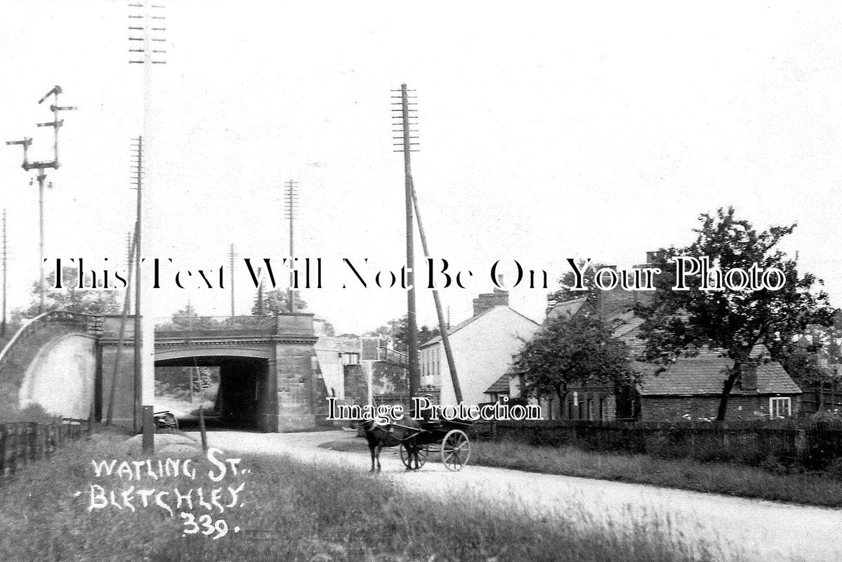BF 869 - Watling Street, Bletchley, Bedfordshire c1905