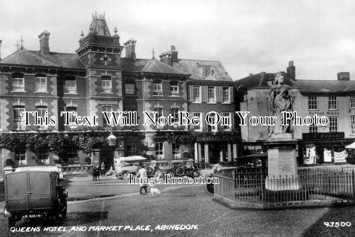 BK 1023 - Queens Hotel & Market Place, Abingdon, Berkshire