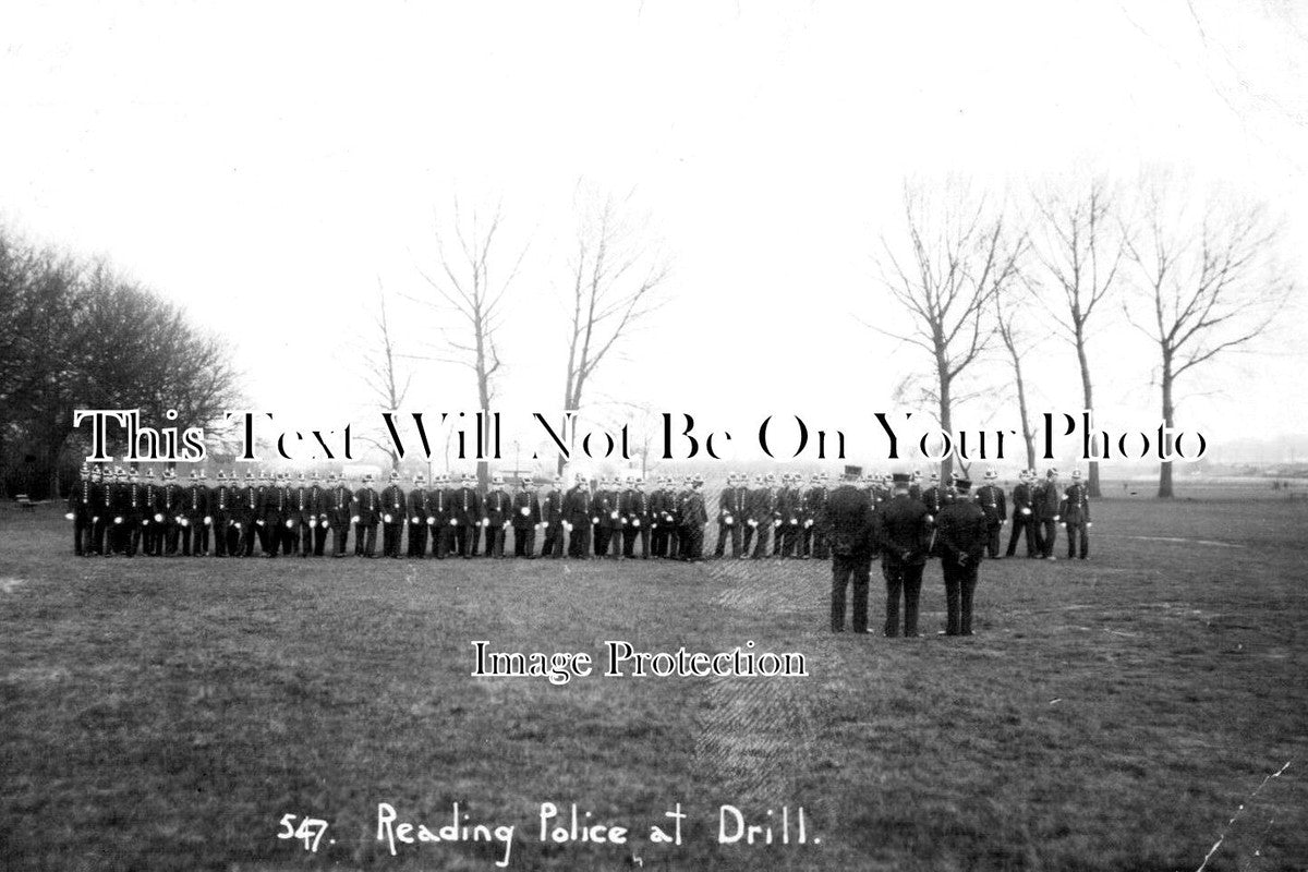BK 1145 - Police At Drill, Reading, Berkshire