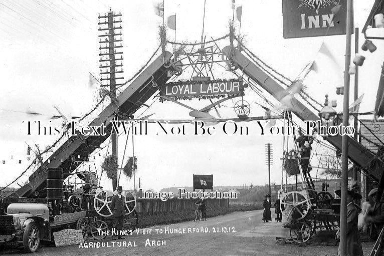 BK 1449 - The Kings Visit To Hungerford, Agricultural Arch, Berkshire 1912