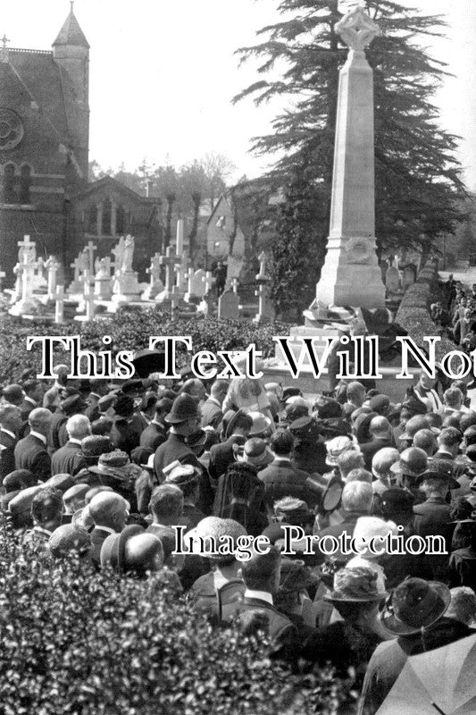 BK 1465 - Unveiling Sunningdale War Memorial, Berkshire 1922