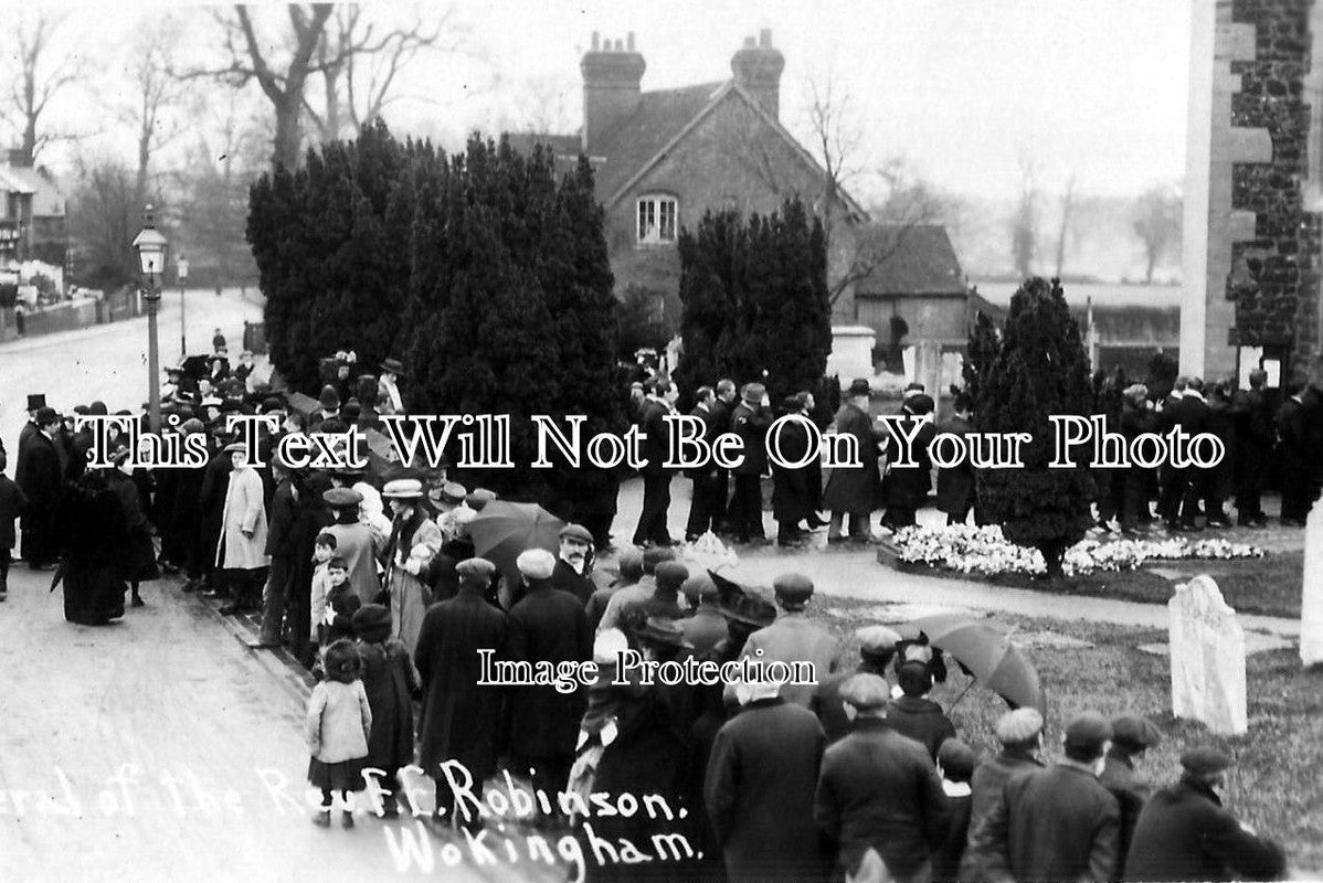 BK 15 - Funeral Of Rev F E Robinson, Wokingham, Berkshire