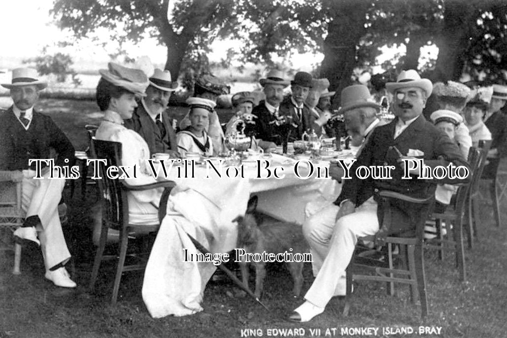 BK 1505 - King Edward VII At Monkey Island, Bray, Berkshire c1909