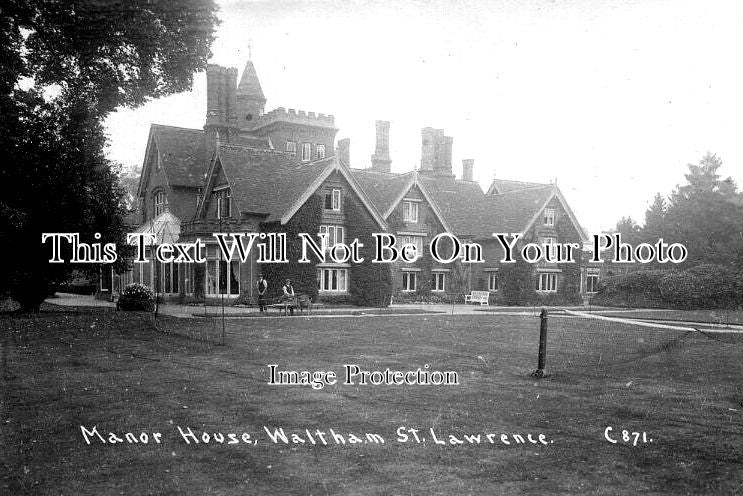 BK 1874 - Manor House, Waltham St Lawrence, Berkshire c1915