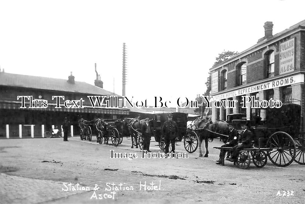 BK 1918 - Ascot Railway Station & Station Hotel, Berkshire c1914