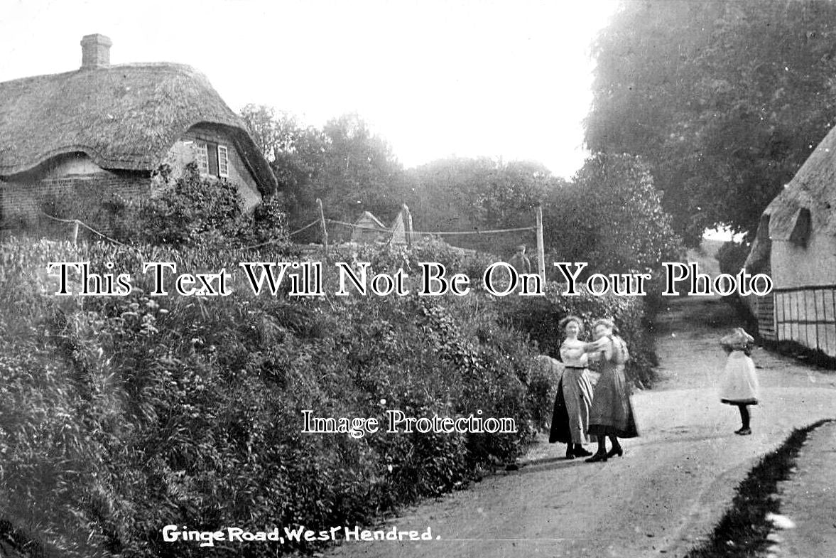 BK 2444 - Ginge Road, West Hendred, Berkshire c1913