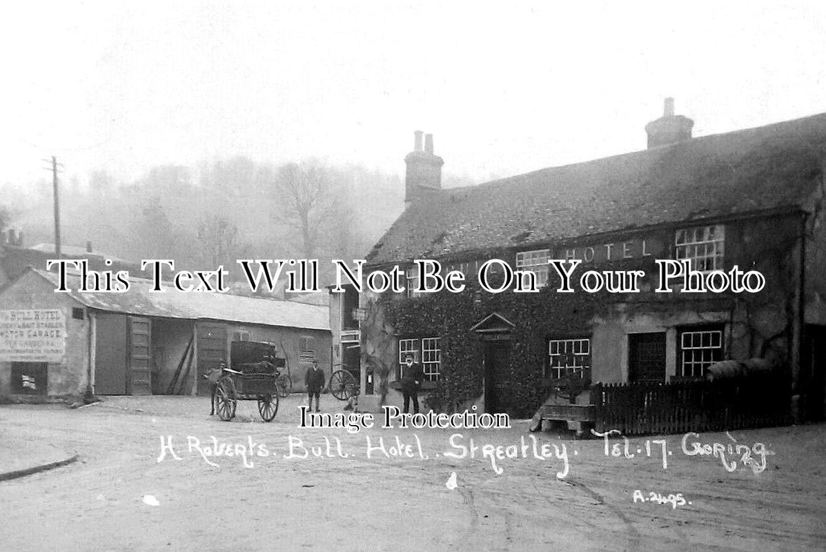 BK 2558 - H Roberts, The Bull Hotel, Streatley, Berkshire c1911