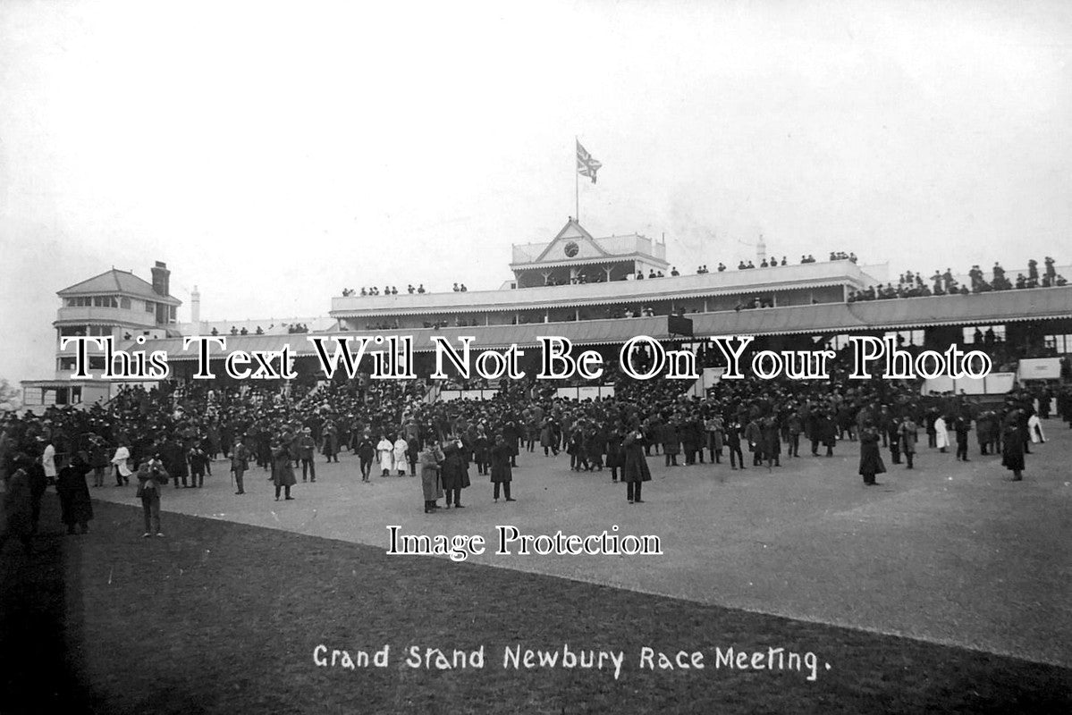 BK 2608 - Grand Stand, Newbury Race Meeting, Berkshire c1906