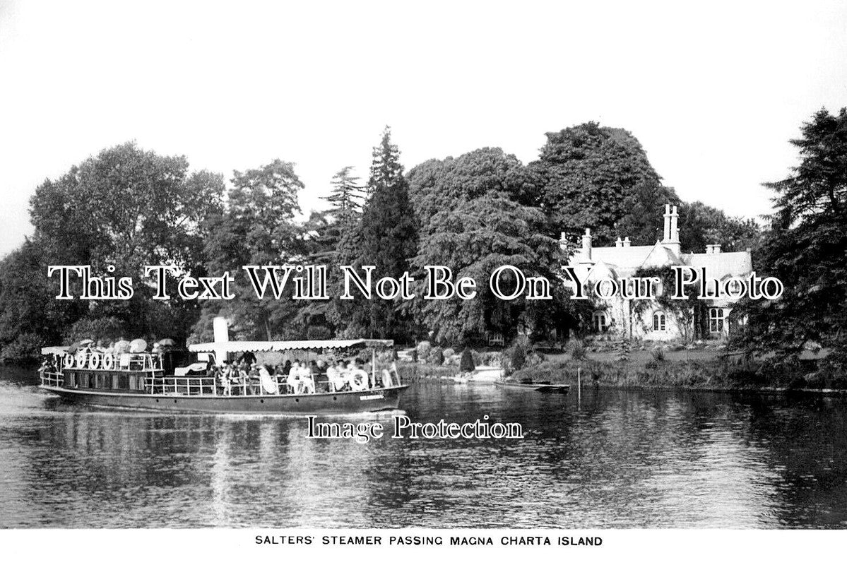 BK 2622 - Salters Steamer Passing Magna Carta Island, Berkshire
