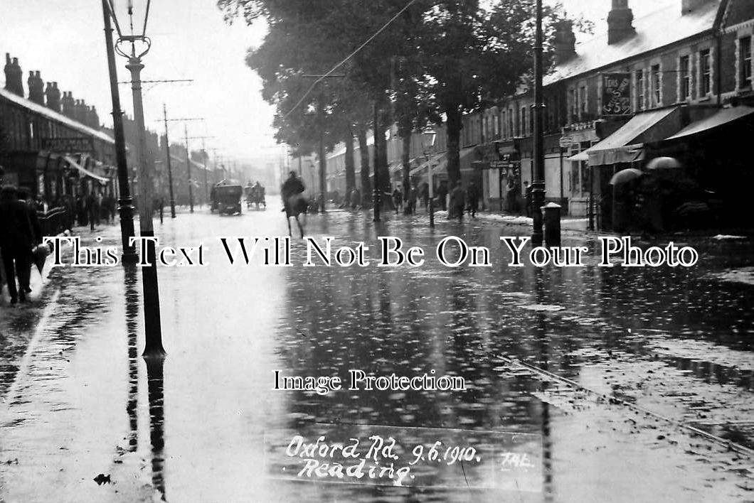 BK 327 - Flooding On Oxford Road, Reading, Berkshire June 1910