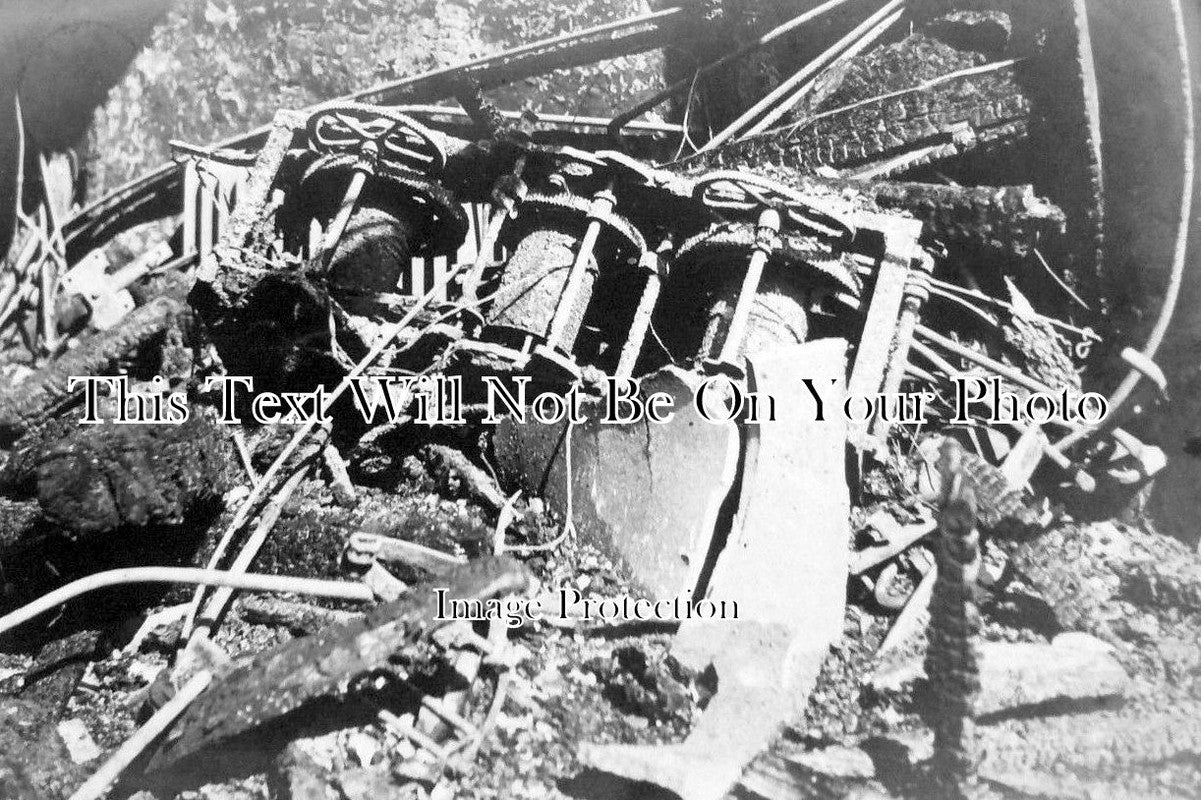 BK 449 - Belfry & Clock Works, Suffragette Fire, Wargrave Church, Berkshire 1914