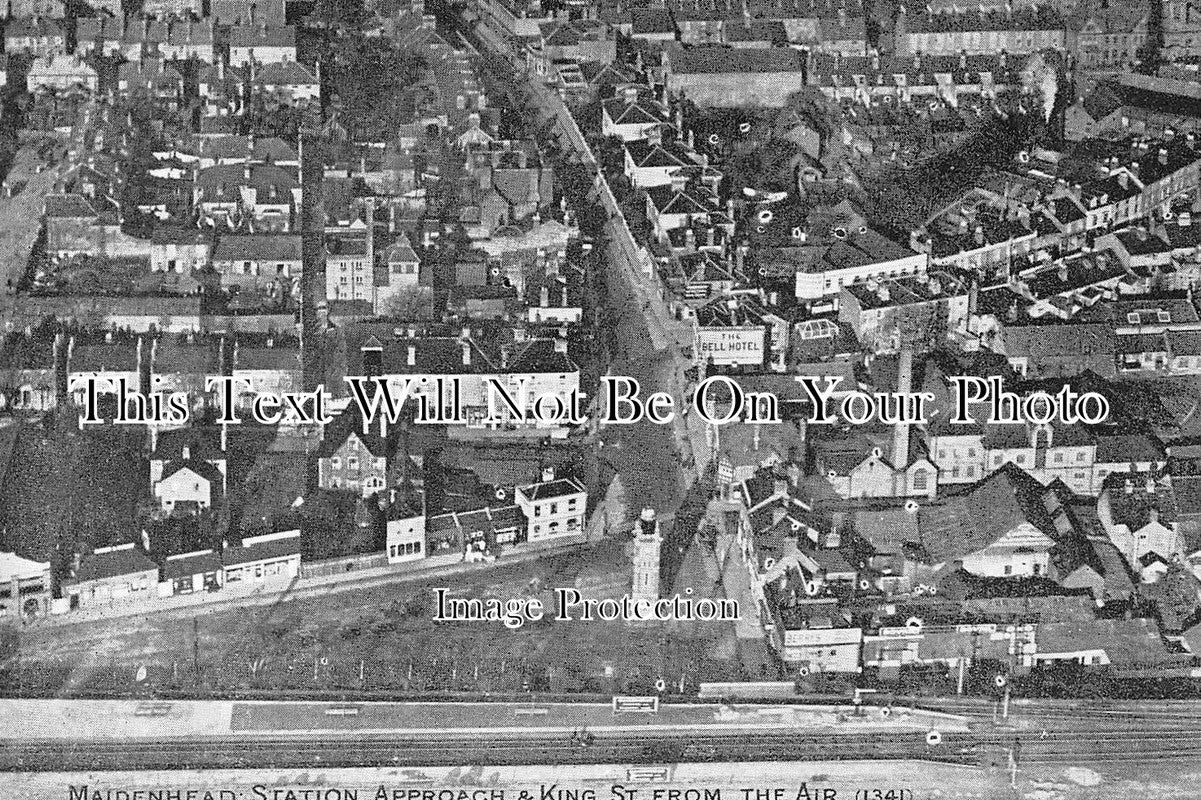 BK 718 - Station Approach & King Street, Maidenhead, Aerial View, Berkshire