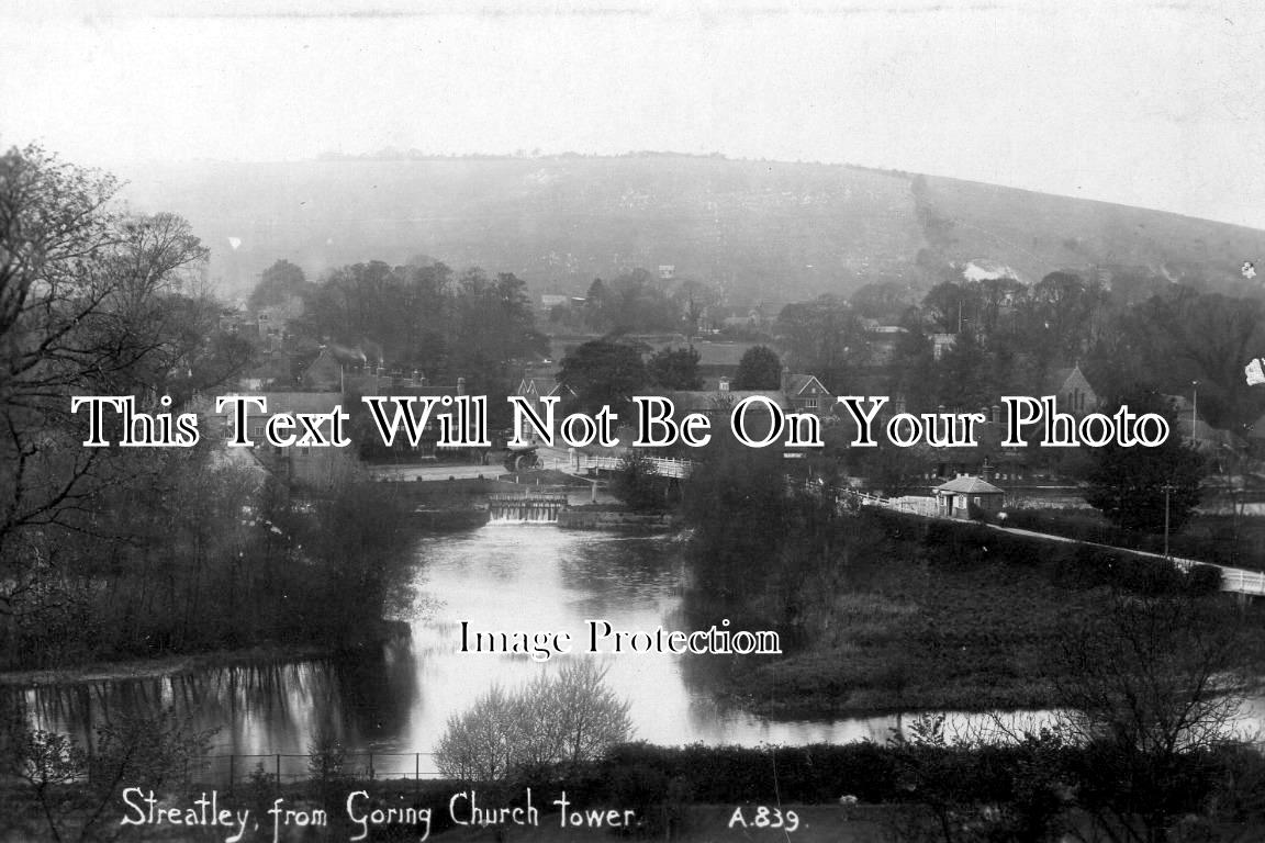 BK 734 - Streatley From Goring Church Tower, Berkshire c1913