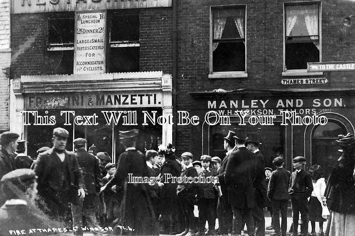 BK 744 - Italian Restaurant Fire, Thames Street, Windsor, Berkshire 1907