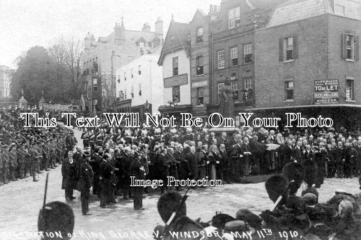 BK 784 - Proclamation Of George V, Windsor, Berkshire 11.5.1910