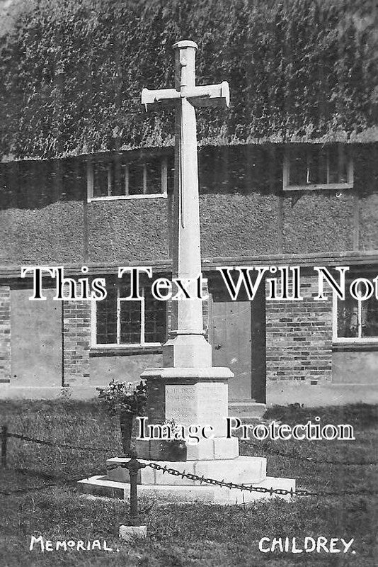BK 786 - Childrey War Memorial, Berkshire