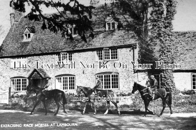 BK 795 - Exercising Race Horses At Lambourn, Berkshire