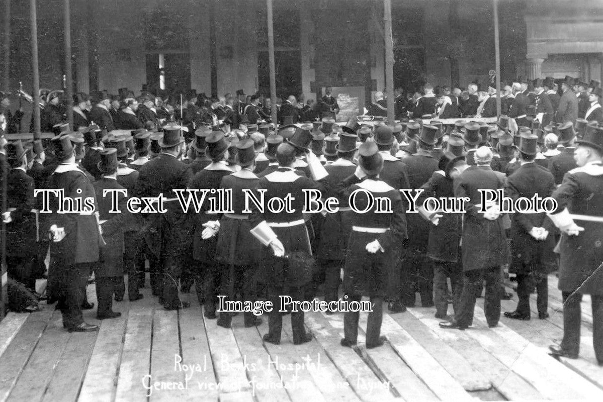 BK 917 - Laying Foundation Stone, Royal Berks Hospital, Reading, Berkshire