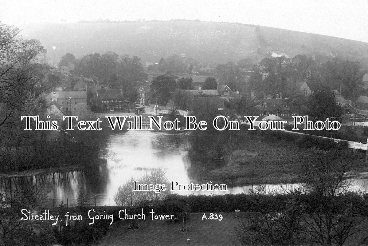 BK 920 - Streatley From Goring Church Tower, Berkshire c1913