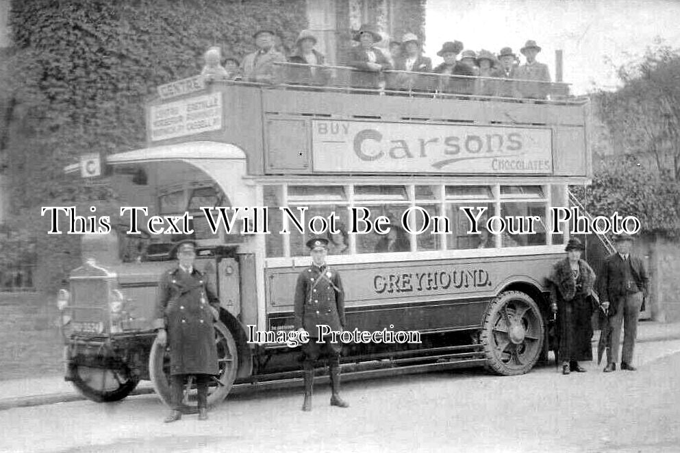 BR 1052 - Greyhound Open Top Vintage Motor Bus, Bristol c1927