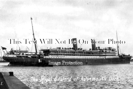 BR 1106 - The Royal Edward At Avonmouth Dock, Bristol c1910
