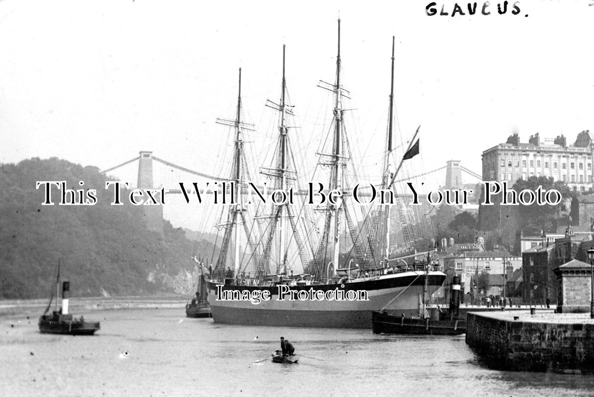 BR 231 - Sailing Ship Glaucus Of Greenock, Clifton Suspension Bridge, Bristol