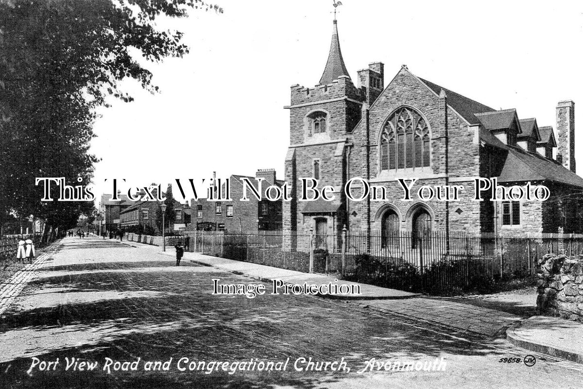 BR 296 - Port View Road & Congregational Church, Avonmouth, Bristol c1912