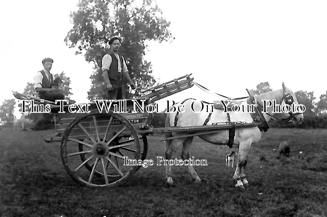 BU 1153 - Horse & Cart At Maids Morton, Buckinghamshire