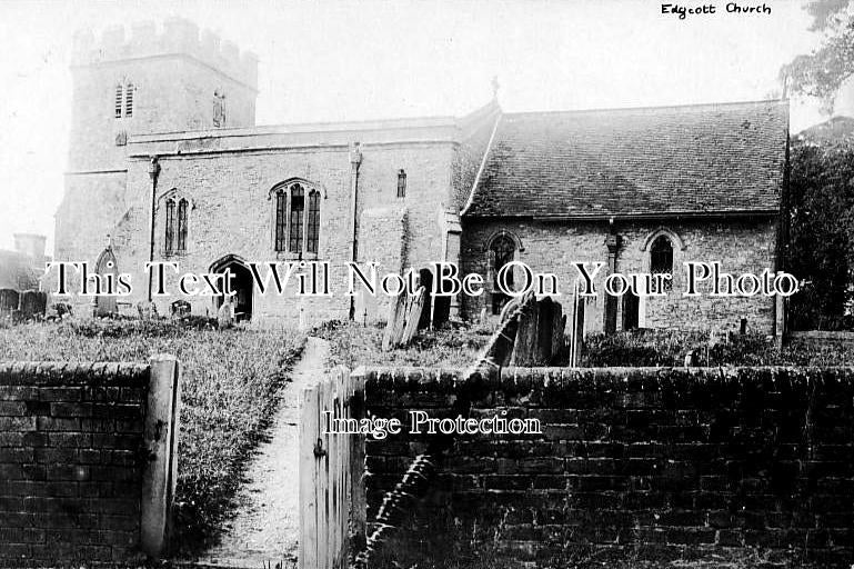 BU 120 - St Michaels Church, Edgcott, Buckinghamshire c1915