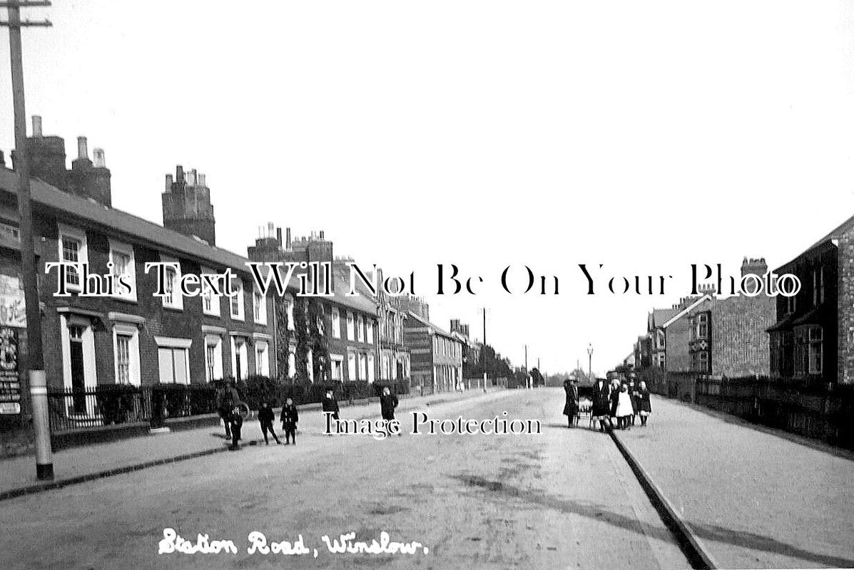 BU 2209 - Station Road, Winslow, Buckinghamshire c1913