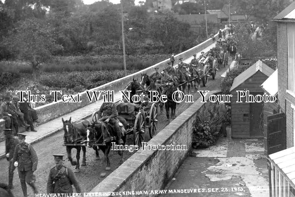 BU 2405 - Military On Bridge Street, Buckingham, Buckinghamshire 1913