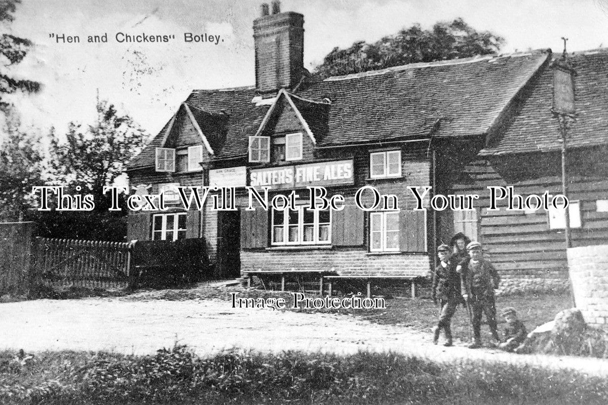 BU 715 Hen & Chickens, Botley, Chesham, Buckinghamshire c1914 JB Archive